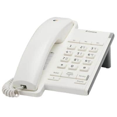 BT Converse 2100 Corded Telephone White | Viking Direct UK