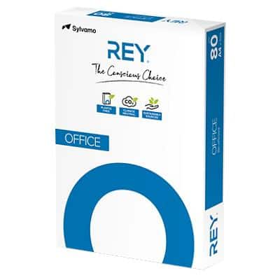 Rey Office A4 Copy Paper 80 gsm Smooth White 500 Sheets