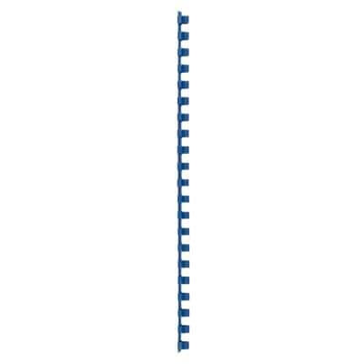 GBC Plastic Binding Combs Blue 10 mm 45 Sheets A4 Pack of 100