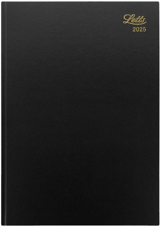 Letts Business Diary 2026 A4 1 Day per page English Black 20-T11ZBK