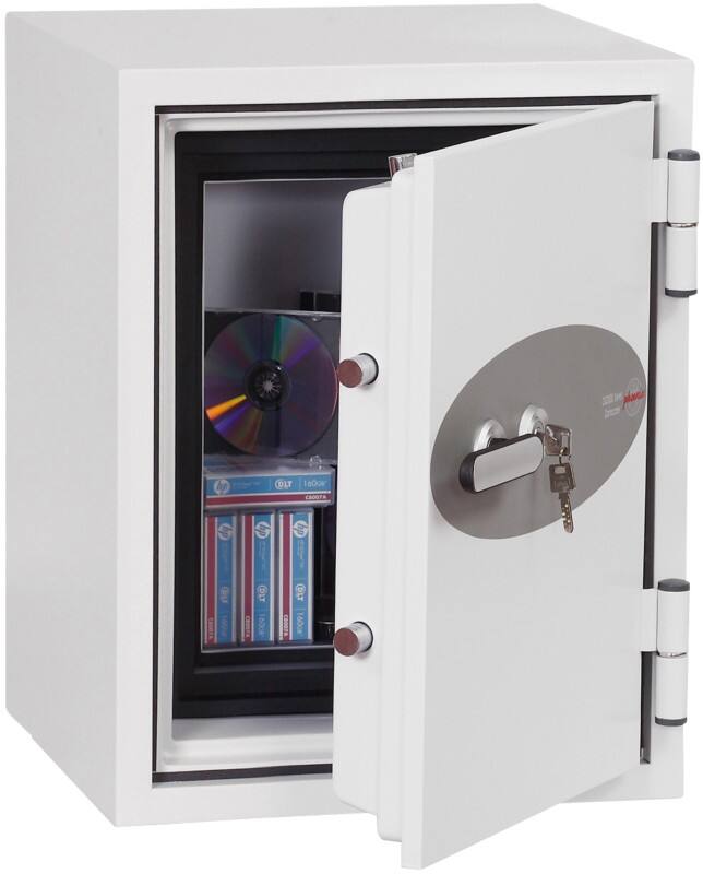 Phoenix Size 2 Data Safe with Key Lock 18L Datacare DS2001K  600 x 470 x 470mm White