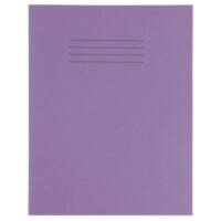 32 Page Purple Exercise Book 230X180MM Alternate pages Blank then 15mm Feint Ruled
