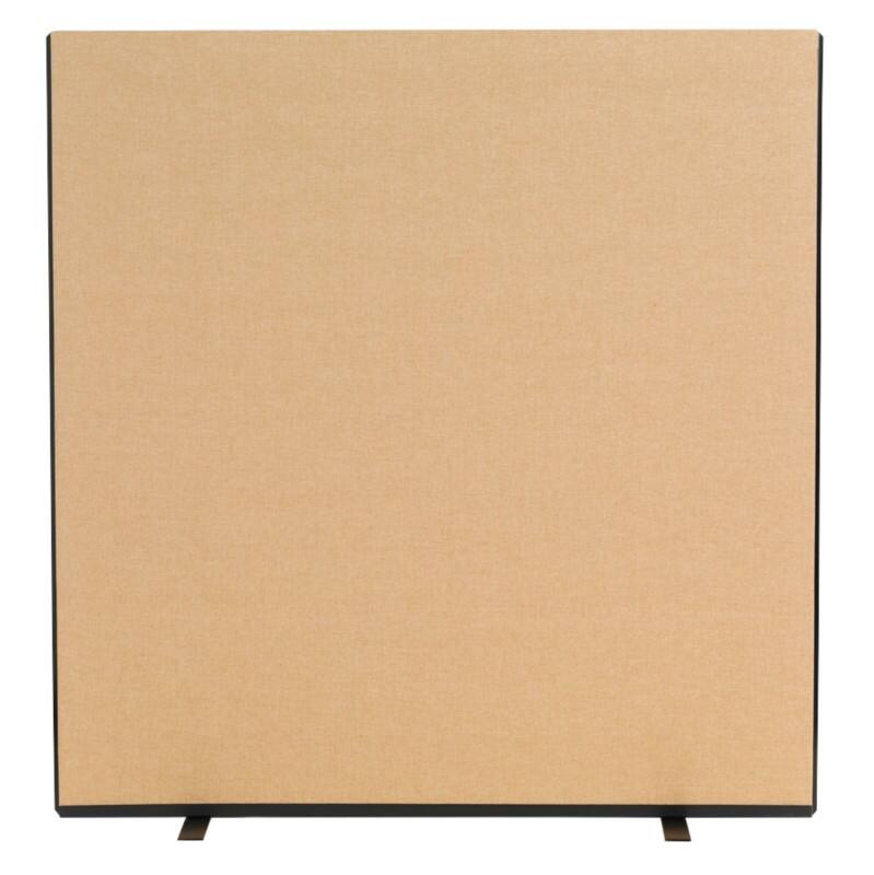 Freestanding Screen Fabric Wrapped 1500 x 1500 mm Brown