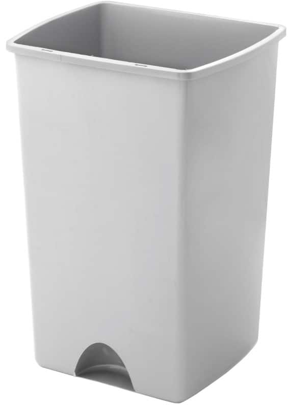 ADDIS Bin 50 L Metallic Silver Plastic