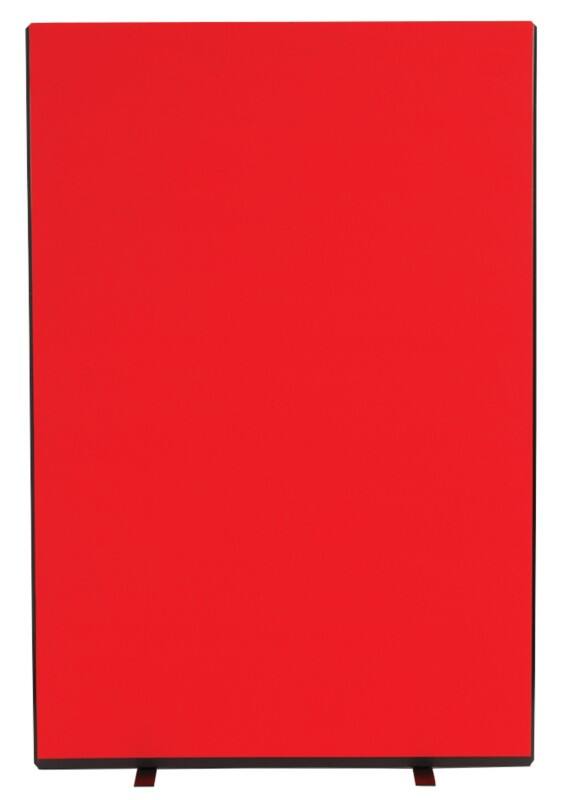 Freestanding Screen Fabric Wrapped 1200 x 1800 mm Red