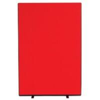 Freestanding Screen Fabric Wrapped 1200 x 1800 mm Red