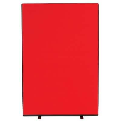 Freestanding Screen Fabric Wrapped 1200 x 1800 mm Red