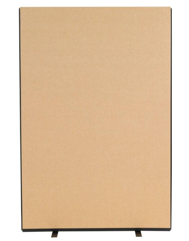 Freestanding Screen Fabric Wrapped 1200 x 1800 mm Brown