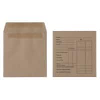Purely Everyday Wage Envelopes 108 (H) x 102 (W) mm Self Seal Printed 90gsm Manilla Brown Pack of 1000