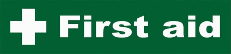Stewart Superior First Aid Sign First Aid Wall Mounted PVC (Polyvinyl Chloride) 19 x 4.5 cm