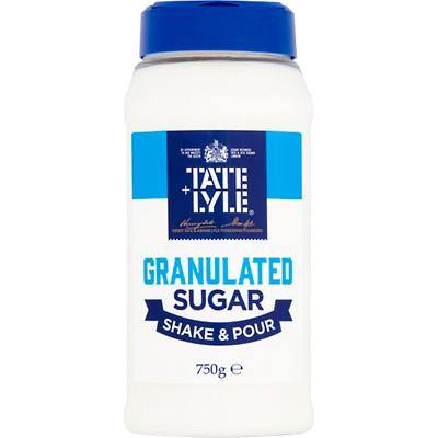 Tate & Lyle White Granulated Pure Cane Sugar Shake & Pour 750g