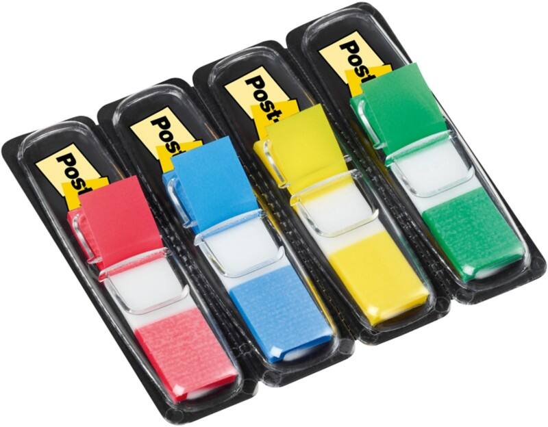 Post-it Index Flags 683-4 11.9 x 43.2 mm Assorted 35 x 4 Pack