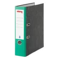 Viking Lever Arch File A4 80 mm Black, Green 2 ring Cardboard Marbled Portrait