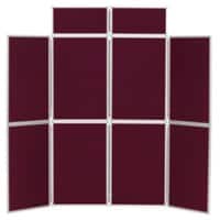 Freestanding Display Stand Nyloop Fabric 8 Panel 619 x 316mm Wine