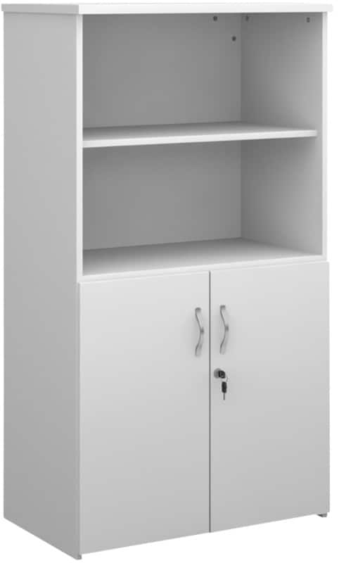 Dams International MFC (Melamine Faced Chipboard) Combination Unit 3 Shelves 800 x 470 x 1,440 mm White