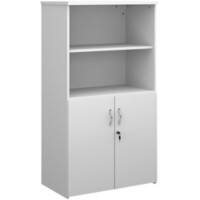 Dams International Combination Unit with Lockable Door and 3 Shelves Universal 800 x 470 x 1440 mm White