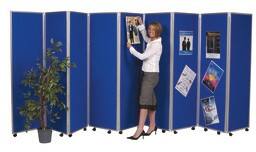 Concertina 9 Screen Room Divider 609409 1500mm Grey
