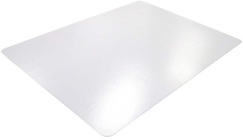 Viking Realspace Premium Chair Mat Polycarbonate Rectangular Transparent 116 x 130 cm Hard Floor