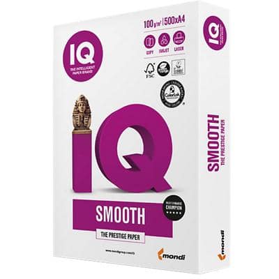 IQ Selection Smooth A4 Copy Paper 100 gsm Smooth White 500 Sheets