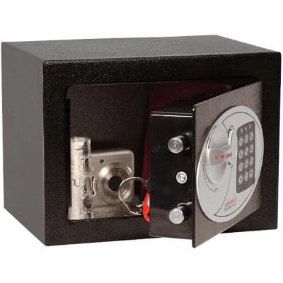 Phoenix Security Safe with Electronic Lock Compact Home Office SS0721E 230 x 170 x 170mm Black