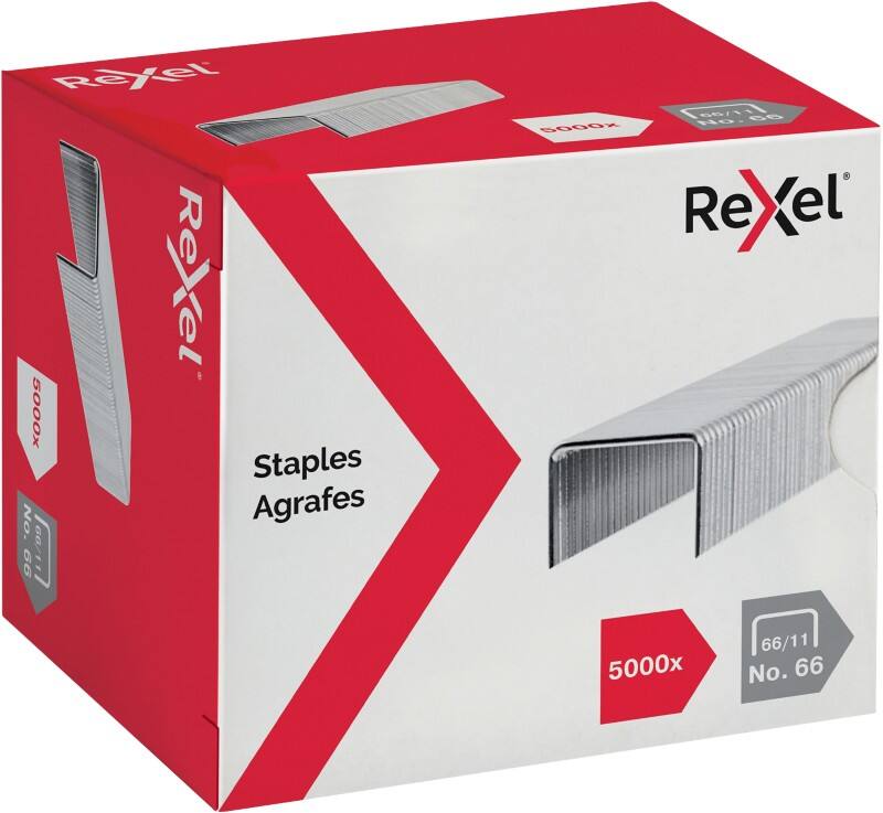 Rexel No.66 66/11 Heavy Duty Staples 6070 Galvanized Pack of 5000