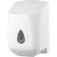 Rolled Hand Towel Dispenser Midi Plastic Wall Mountable White 23 x 23.5 x 35 cm