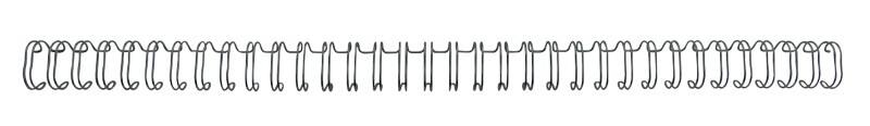 GBC Binding Wires WireBind A4 8 mm 70 Sheets Metal Black Pack of 100