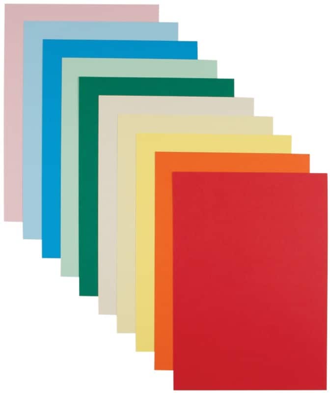 A4 Cardboard Assorted 240 gsm Smooth Pack of 100