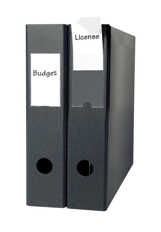 Djois File Folder Label 10320 Transparent Polypropylene Pack of 12