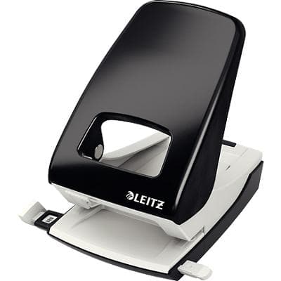 Leitz NeXXt Metal 2 Hole Punch 5138 40 Sheets Black