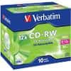 Verbatim CD-RW 12x 700MB SERL 10 Pack Jewel Case