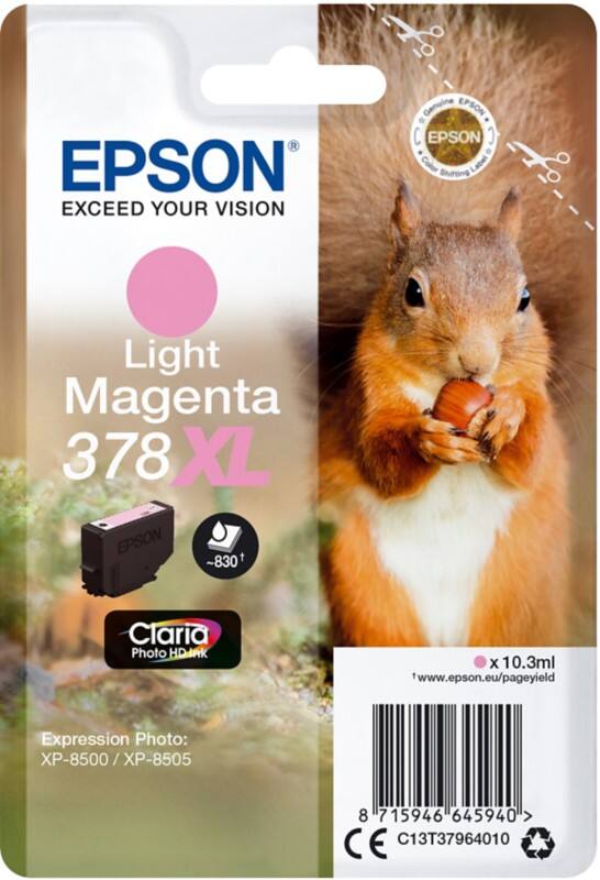 Epson 378XL Original Ink Cartridge C13T37964010 Light Magenta