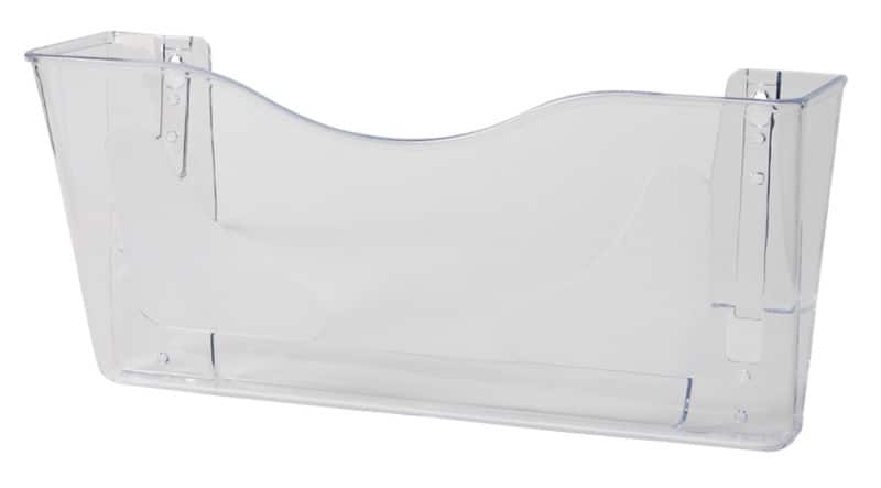 Deflecto A4 Literature Display Wall Mounted Transparent CP074YTCRY 10 x 38.1 x 17.5 cm
