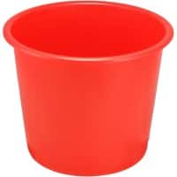 Plastic Waste Bin 14L Red 31.4 x 31.4 x 25.4 cm