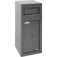 Phoenix Cashier Day Deposit Security Safe with Key Lock 19L SS0992KD 600 x 250 x 250mm Metallic Graphite