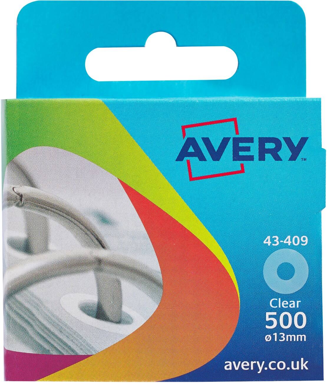 AVERY Reinforcement Rings Transparent Ø 13 mm Pack of 500 | Viking ...