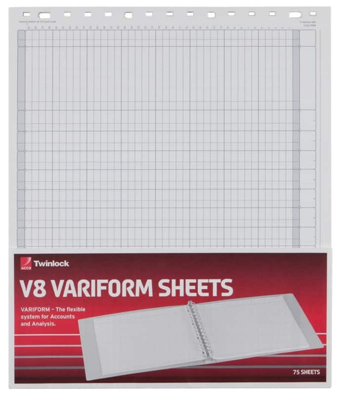 Twinlock Refill Sheets 75984 35.6 x 29.7 cm White 75 Sheets