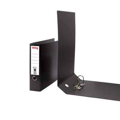 Viking Lever Arch File A3 75 mm Black 2 ring Cardboard Landscape