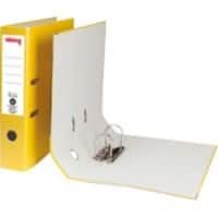 Office Depot Lever Arch File 75 mm Cardboard 2 ring Foolscap Yellow