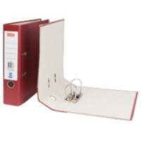 Office Depot Lever Arch File 75 mm Cardboard 2 ring A4 Burgundy