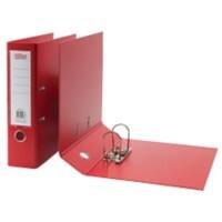Office Depot Lever Arch File A4 80 mm Red 2 ring PP (Polypropylene) Matt Portrait