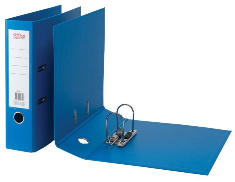 Office Depot Lever Arch File 80 Mm Polypropylene 2 Rings A4 Blue