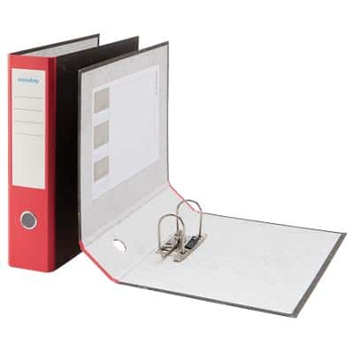 Niceday Economy Lever Arch File 80 mm Hardboard Foolscap Red