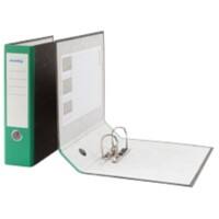 Niceday Economy Lever Arch File A4 Portrait 75 mm Black, Green 2 ring Cardboard Marbled Portrait