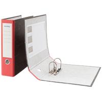 Niceday Economy Lever Arch File A4 Portrait 75 mm Black, Red 2 ring Cardboard Marbled Portrait
