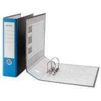 Niceday Economy Lever Arch File A4 Portrait 75 mm Black, Blue 2 ring Cardboard Marbled Portrait