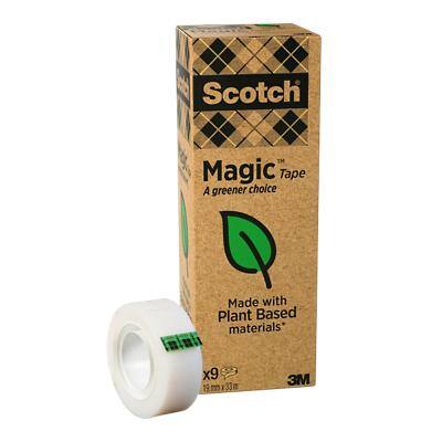 Scotch® Magic™ Invisible Tape, 810D, with refillable dispenser, 3/4 in x 36  yd (19 mm x 33 m)