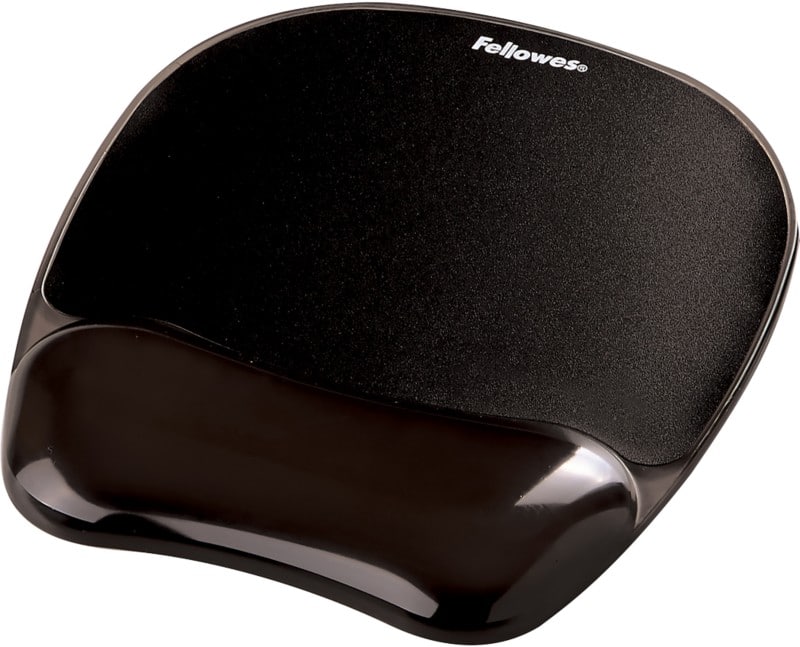 Fellowes Crystal Gel Mouse Pad Black