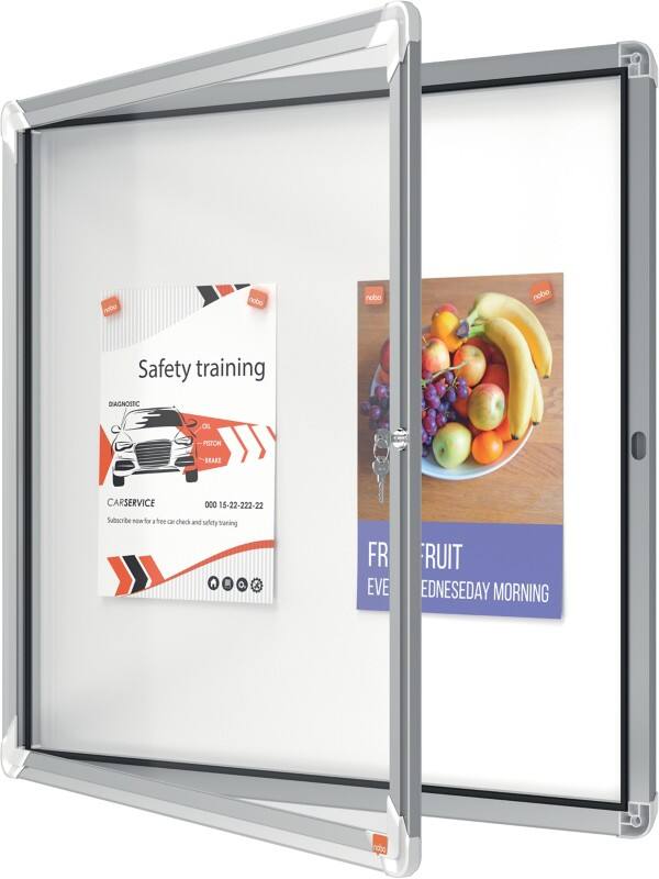 Nobo Display Frame Magnetic 6 x A4 Wall Mounted Lockable 66.8 (W) x 70.9 (H) cm White