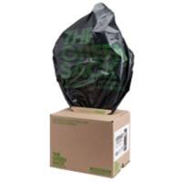 Green Sack Medium Duty Bin Bags 70 L Black PE (Polyethylene) 24 microns Pack of 75